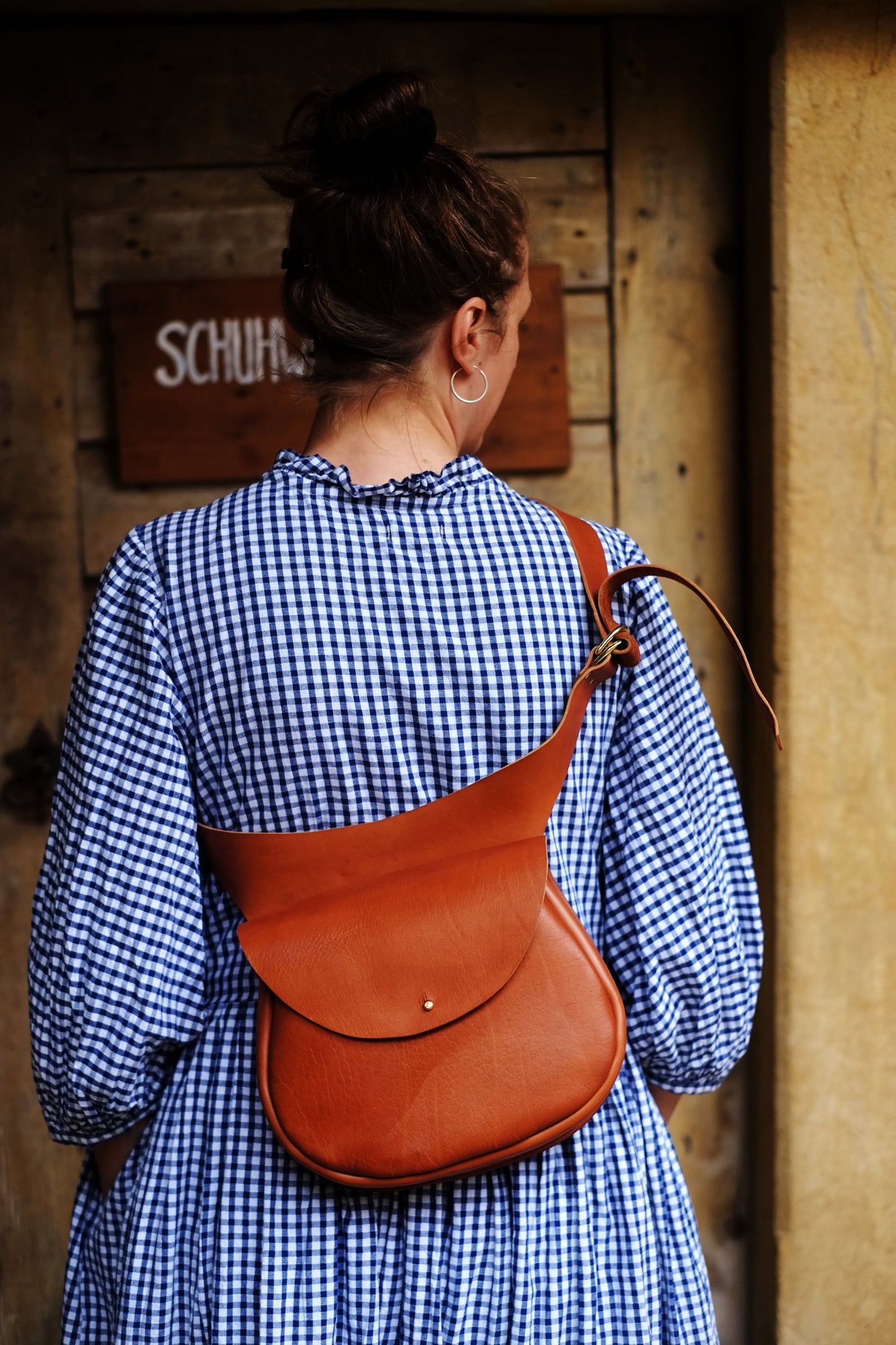 Gürteltasche cognac/mittelbraun "Die große Schwester"