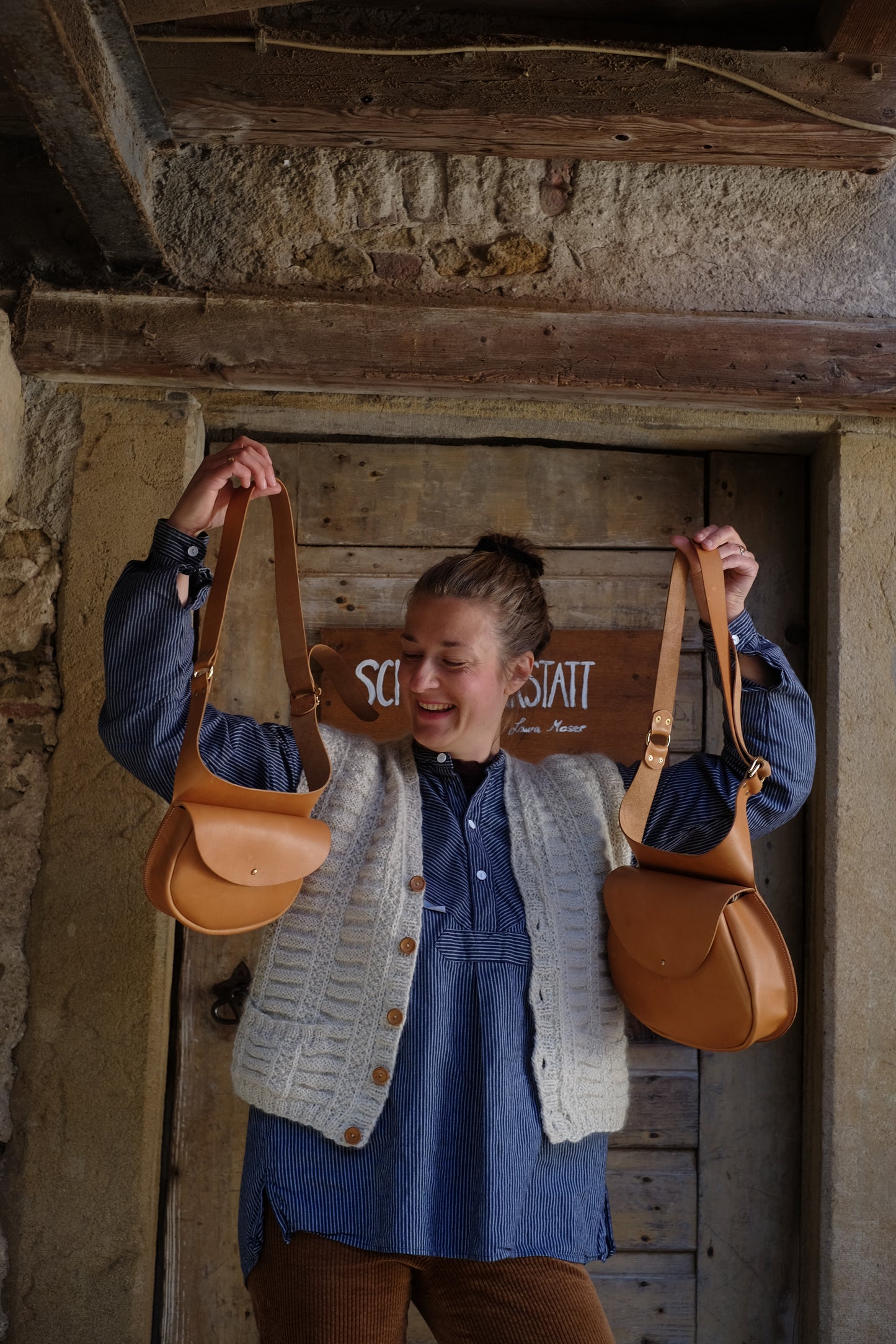 Gürteltasche natur die Große