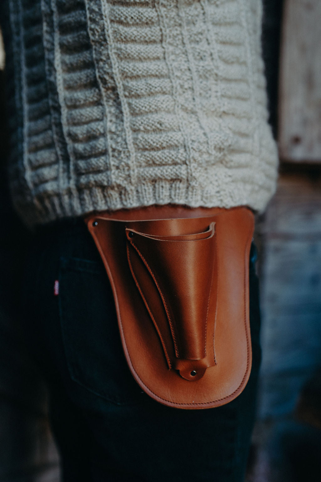 Werkzeuggürtel Blumengärtner*in cognac/mittelbraun